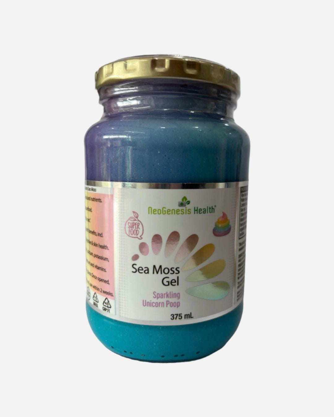 Neogenesis Seamoss sparkling unicorn poop flavour