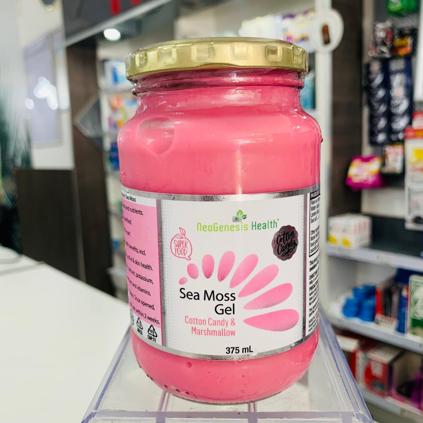 Neogenesis Seamoss cotton candy and marshmallow flavour