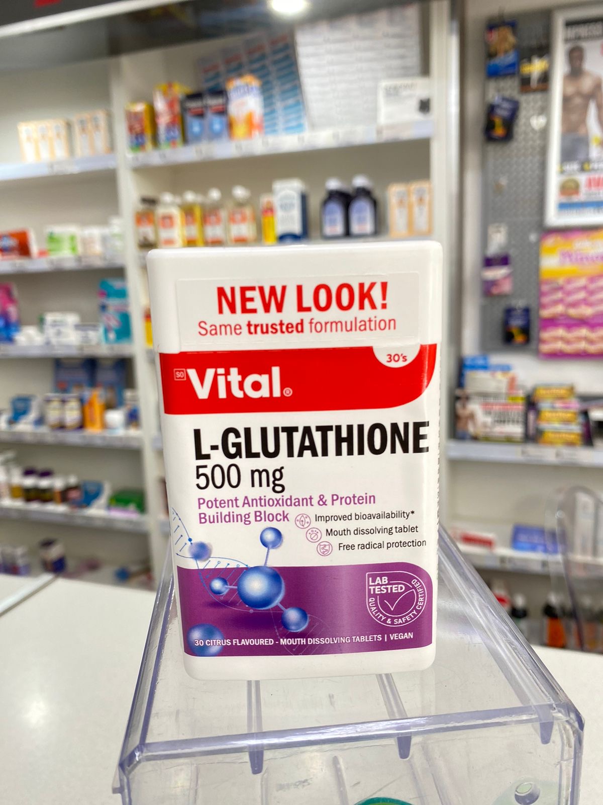 Vital L-Glutathione 500 mg 30 tablets