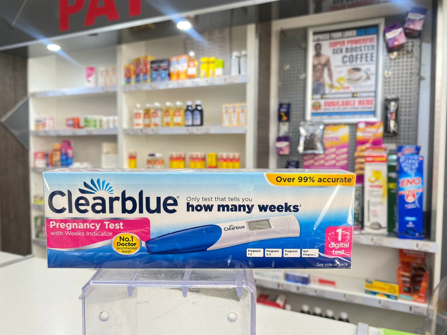 Clearblue pregnancy test